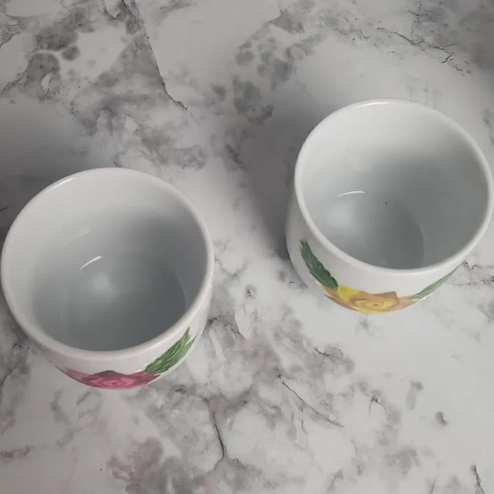 Pink and Yellow Floral Tea‎ Set by Pier One Imports